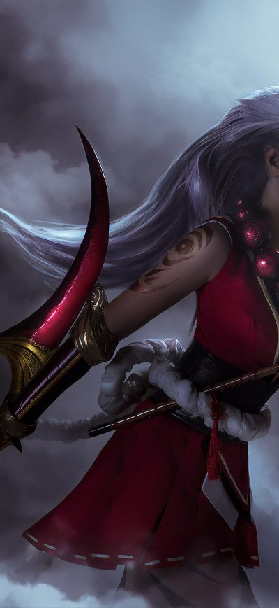 Fond d'écran iPhone League Of Legends Diana Cosplay 4k