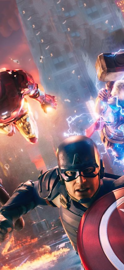 Fond d'écran iPhone Marvels Avengers 2020 Game