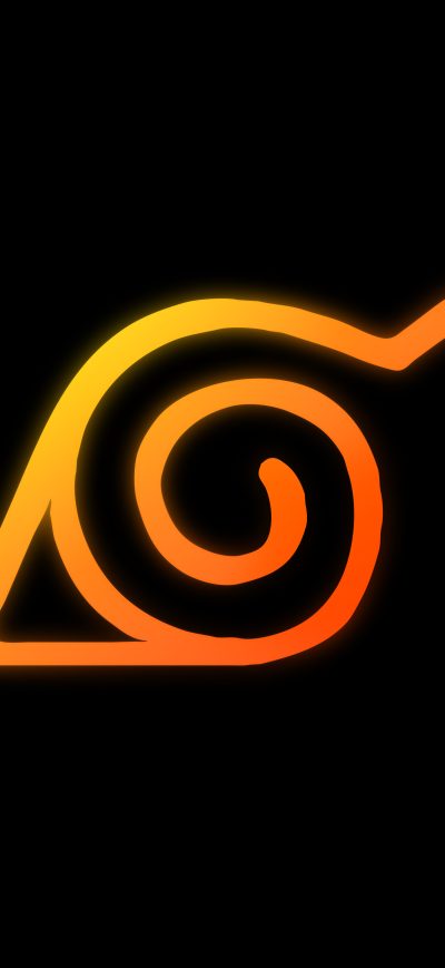 Fond d'écran iPhone Naruto Logo Anime 8k