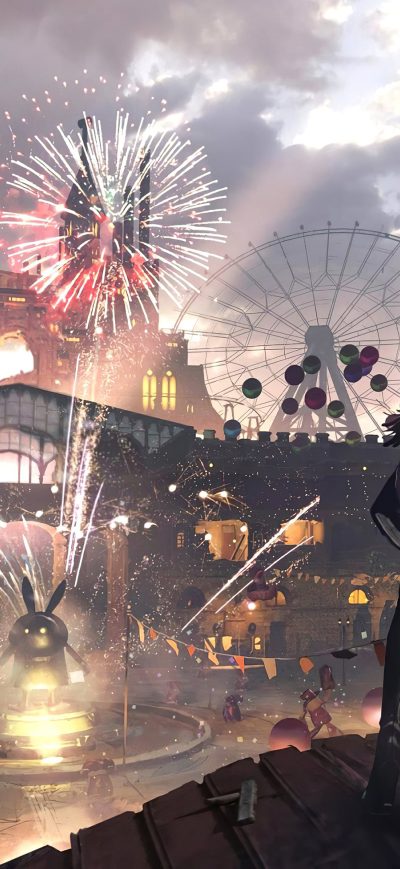 Fond d'écran iPhone Nier Automata Festival 4k