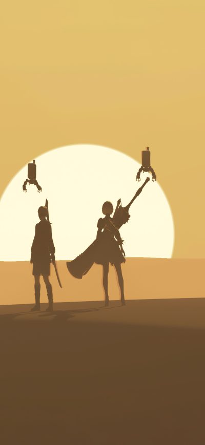 Fond d'écran iPhone Nier Automata Minimal 5k