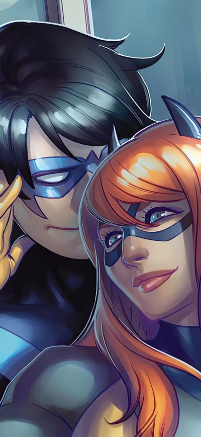 Fond d'écran iPhone Nightwing In Love With Batgirl