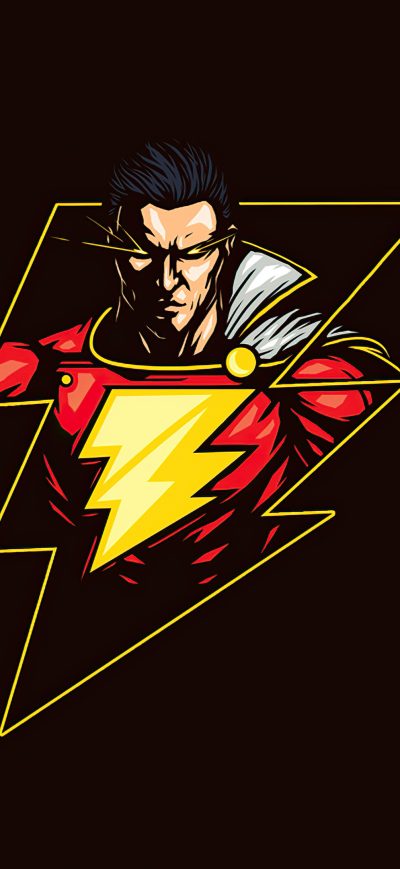 Fond d'écran iPhone Shazam Minimal 4k