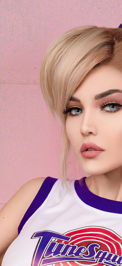 Fond d'écran iPhone Lola Bunny Space Jam Cosplay 4k