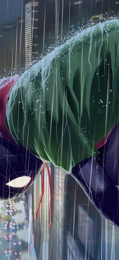 Fond d'écran iPhone Spiderman Miles In Rain
