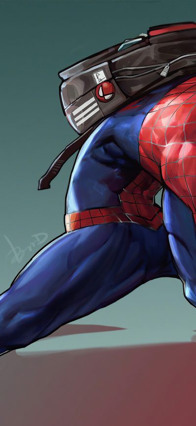 Fond d'écran iPhone Spider Man Eating Butter Toast