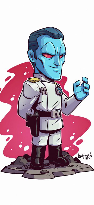 Fond d'écran iPhone Thrawn Star Wars Minimal 5k