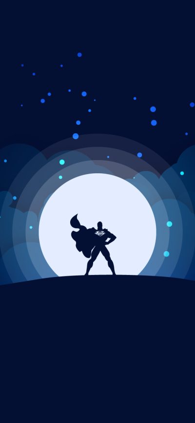 Fond d'écran iPhone Superman Silhouette