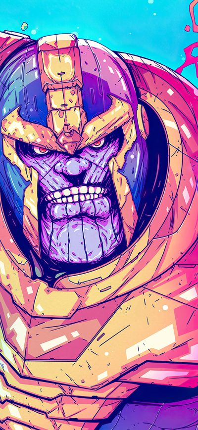 Fond d'écran iPhone Thanos Sketchy Artwork