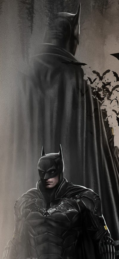 Fond d'écran iPhone The Batman In Dust 4k