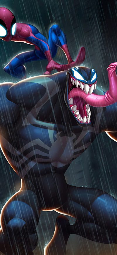 Fond d'écran iPhone Chibi Venom Spiderman