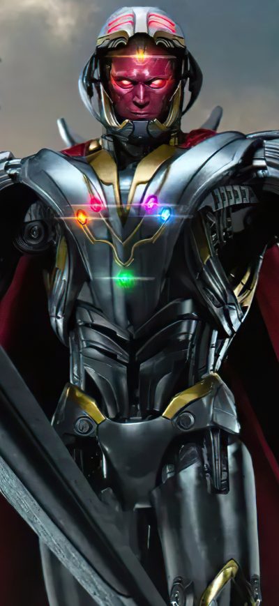 Fond d'écran iPhone Vision Ultron What If 4k