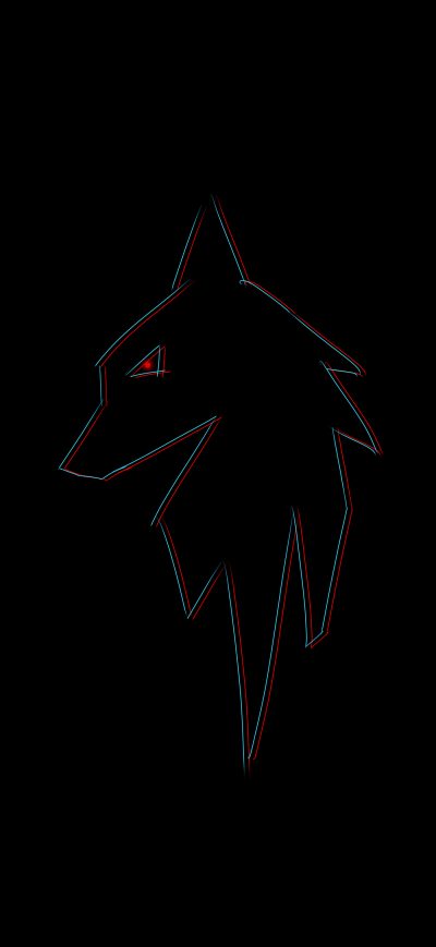 Fond d'écran iPhone Wolf Oled 5k
