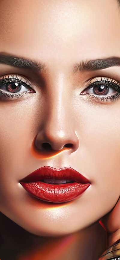 Fond d'écran iPhone Gal Gadot As Wonder Woman Realism Portrait Art 5k