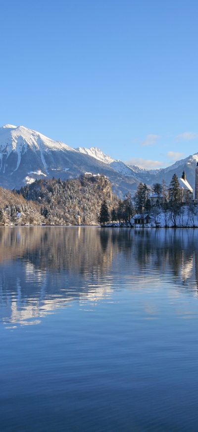 Fond d'écran iPhone Slovenia Lakes Alps Snow