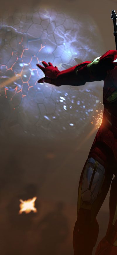 Fond d'écran iPhone The Witcher As Iron Man 4k