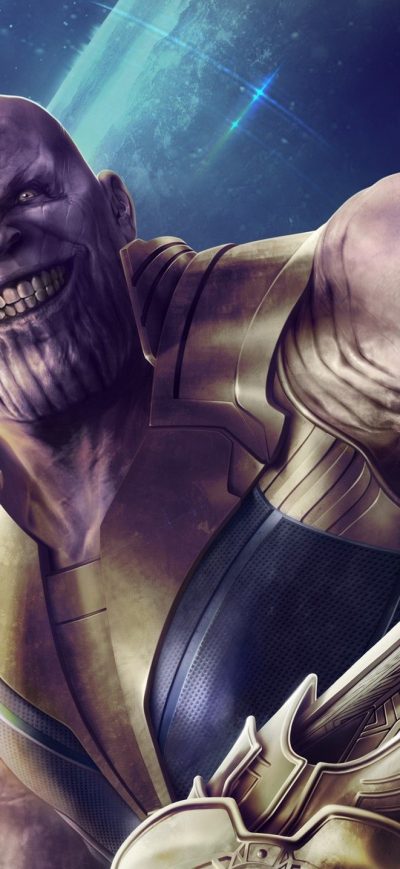 Fond d'écran iPhone Thanos Infinity Stone Artwork