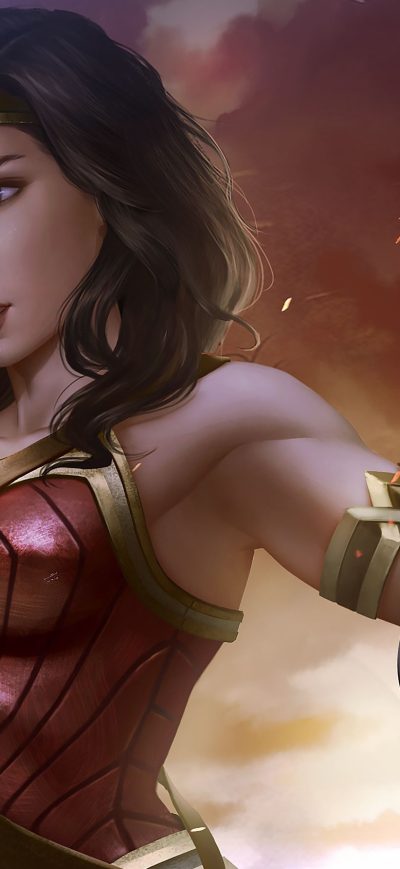 Fond d'écran iPhone Art Wonder Woman Latest