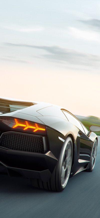 Fond d'écran Lamborghini Aventador Art sur iPhone