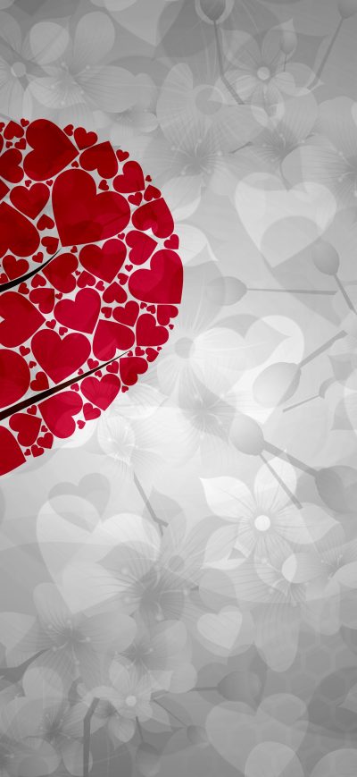 Fond d'écran iPhone Artistic Heart Tree