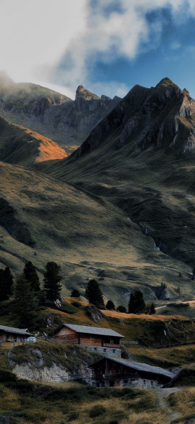 Fond d'écran iPhone 4k Landscape Mountains Countryside 5k
