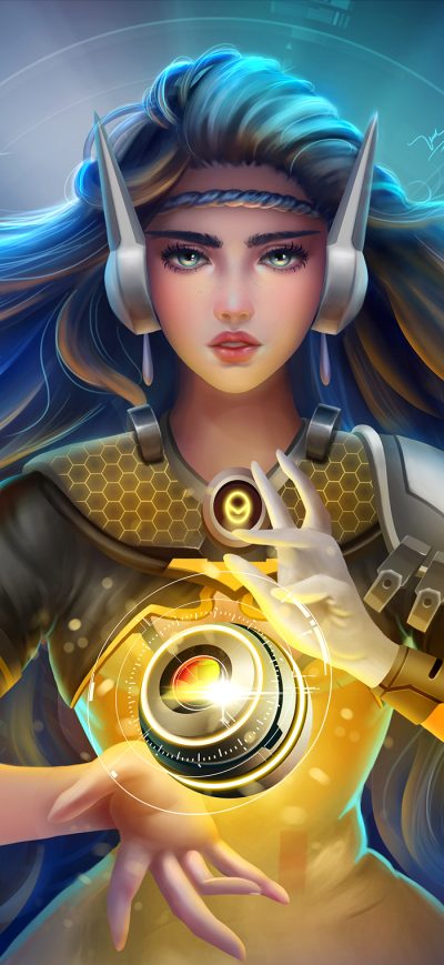 Fond d'écran iPhone Symmetra Overwatch