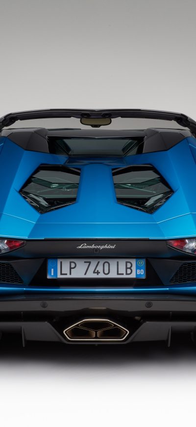 Fond d'écran iPhone Lamborghini Aventador Superveloce Roadster 2017 Rear
