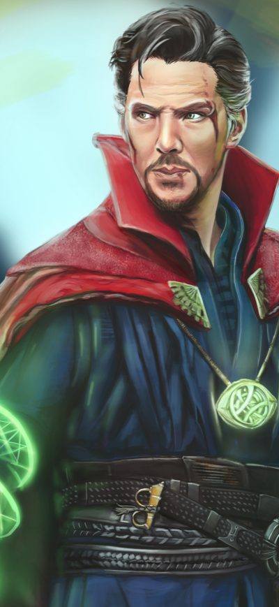 Fond d'écran iPhone Doctor Strange Marvel Comic Art 5k