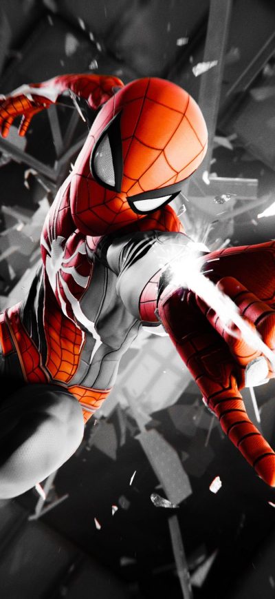 Fond d'écran iPhone Spiderman 4k Monochrome