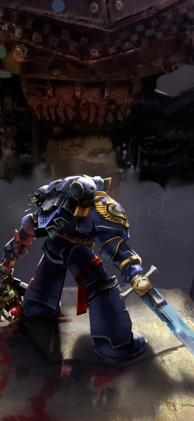 Fond d'écran iPhone Warhammer 40k Space Marine Ultramarines