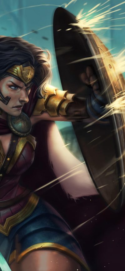 Fond d'écran iPhone Wonder Woman Shield