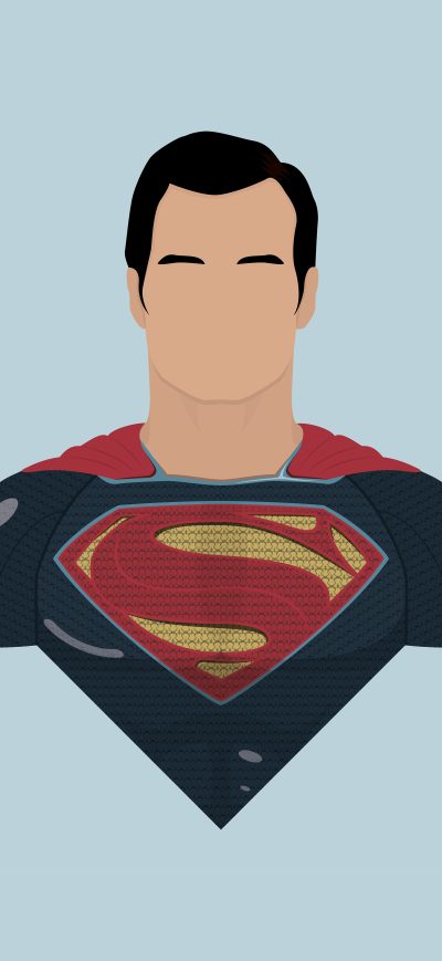 Fond d'écran iPhone Superman 8k Minimalism