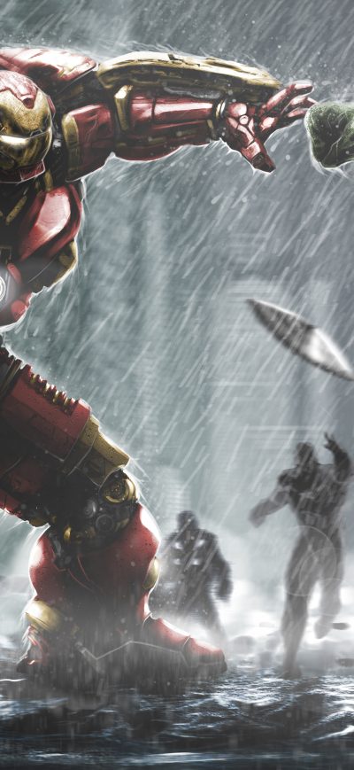 Fond d'écran iPhone Hulkbuster Vs Hulk