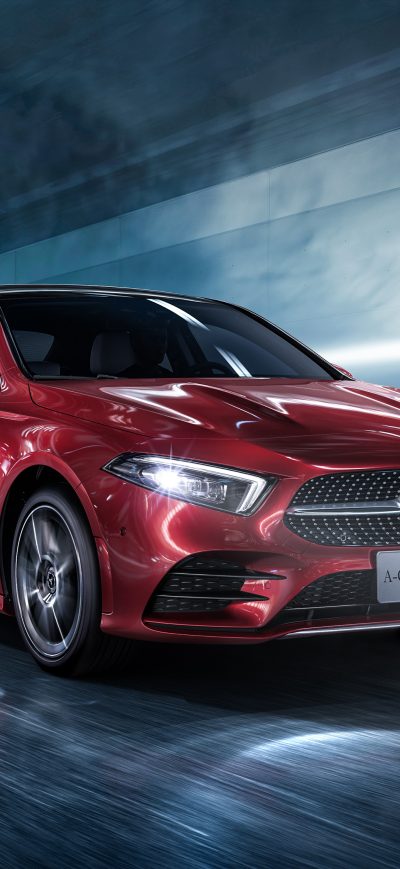 Fond d'écran 2018 Mercedes Benz A 200 L Sport Sedan sur iPhone