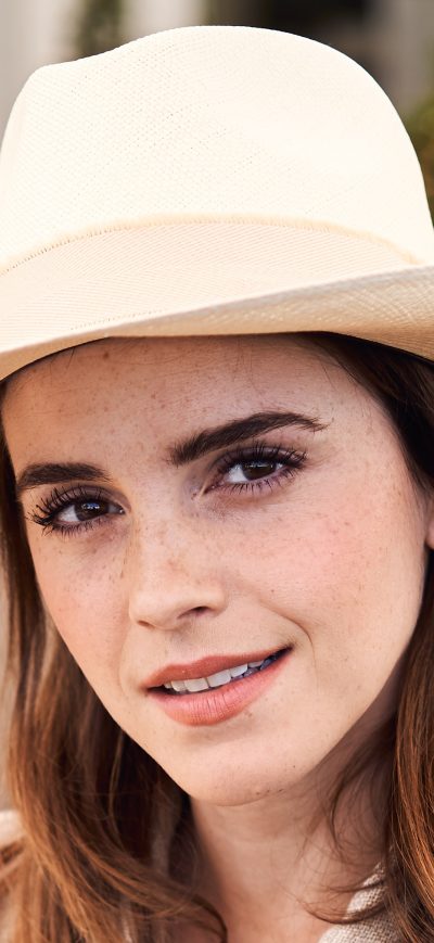 Fond d'écran iPhone Emma Watson With Hat 4k