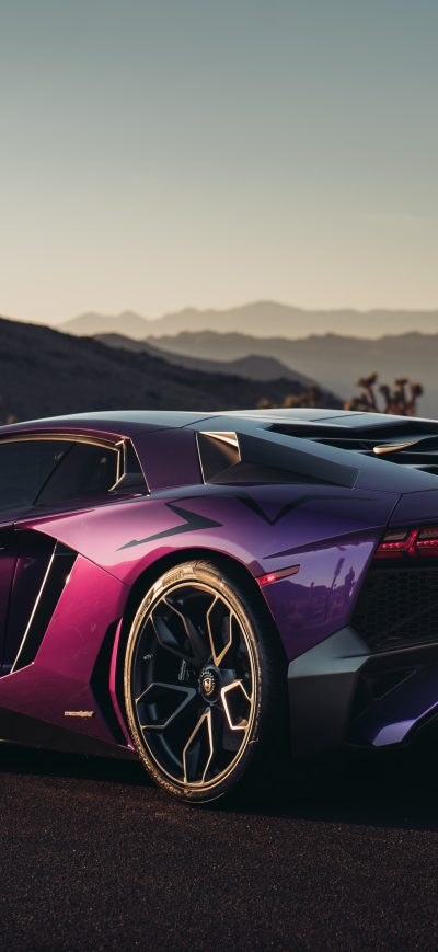 Fond d'écran iPhone Lamborghini Aventador LP 750 SV Rear View