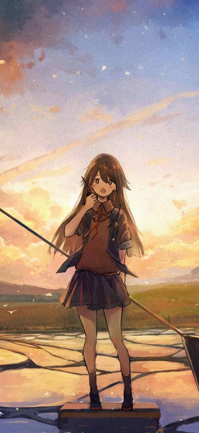 Fond d'écran Anime Girl4k sur iPhone