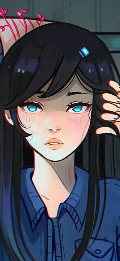 Fond d'écran iPhone Anime Girl Hands On Back