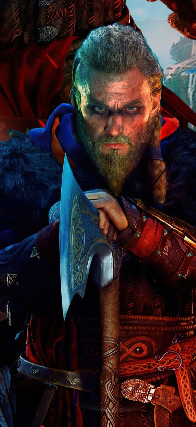 Fond d'écran iPhone Assassins Creed Valhalla Ps5 4k