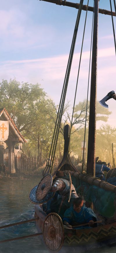 Fond d'écran iPhone Assassins Creed Valhalla Game 4k New