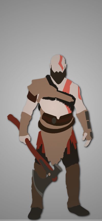 Fond d'écran iPhone Kratos Minimalism