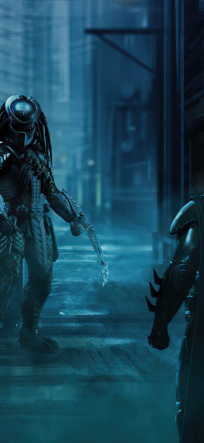 Fond d'écran iPhone Batman Vs Predator Artwork