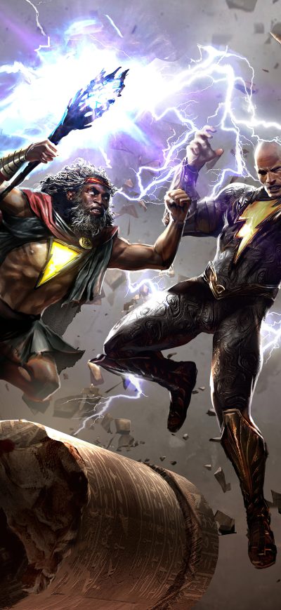 Fond d'écran iPhone Black Adam Fight 5k