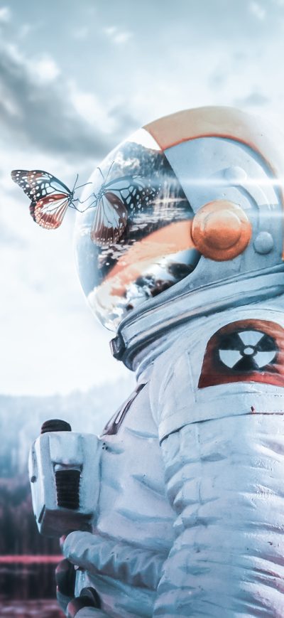 Fond d'écran iPhone Radioactive Astronaut