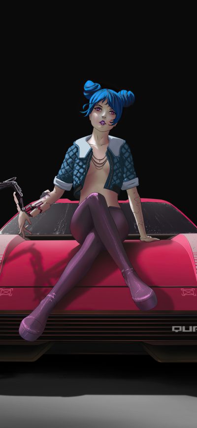 Fond d'écran iPhone Cyberpunk 2077 The Mox 5k
