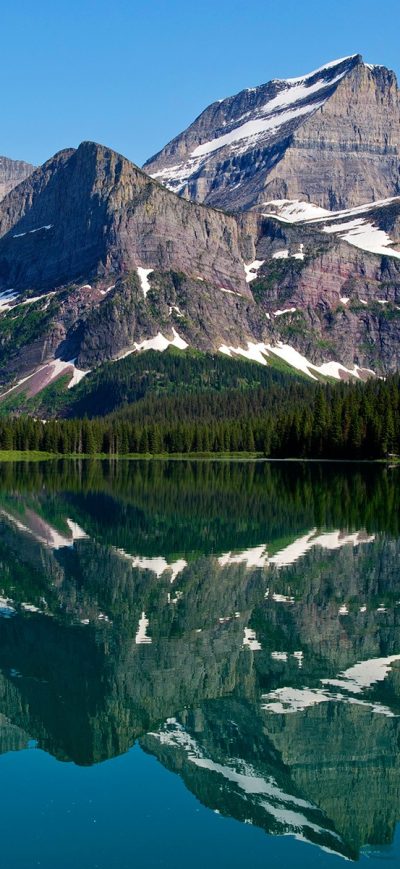 Fond d'écran iPhone Mountain Lake Reflections