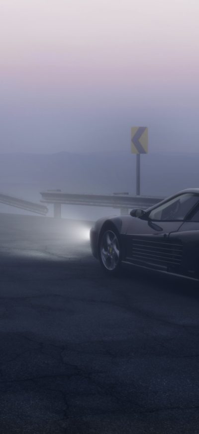 Fond d'écran iPhone Coupe On Mountain Road 4k