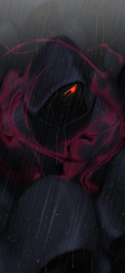 Fond d'écran iPhone Red Eyes Crowds Rain Hoods