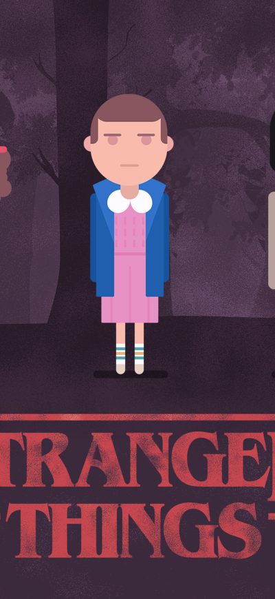 Fond d'écran iPhone Stranger Things Minimalism 4k