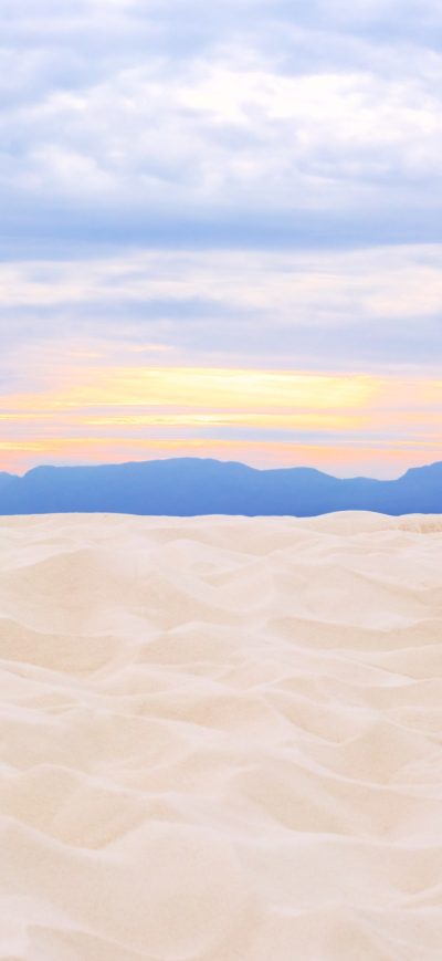 Fond d'écran iPhone Sunset In White Sands National Monument 5k